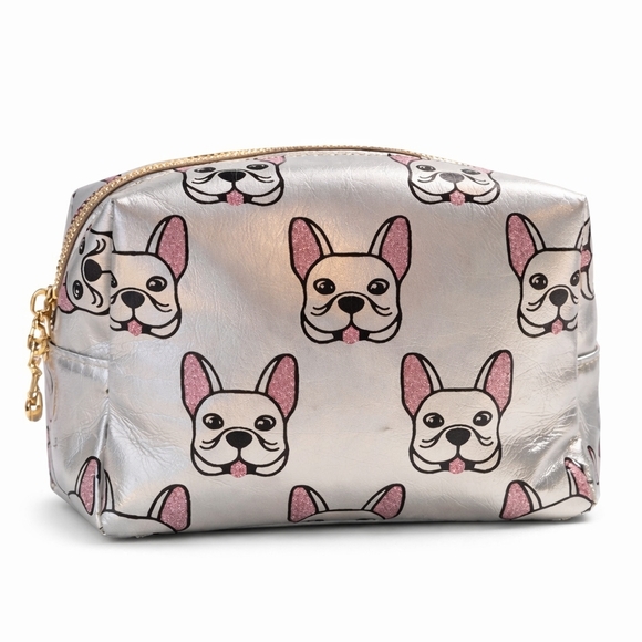 Omg Accessories Handbags - Holographic French Bulldog Makeup Bag ✨